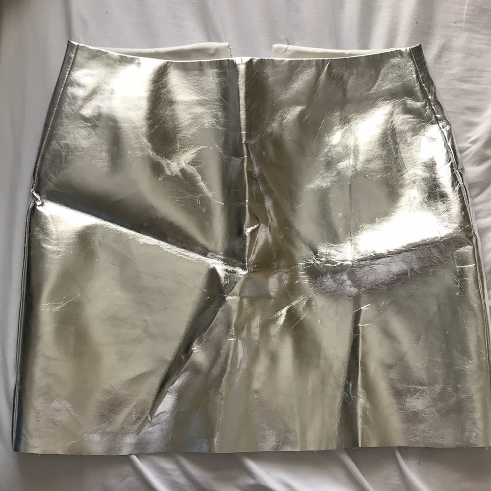 Metallic Mini Skirt
